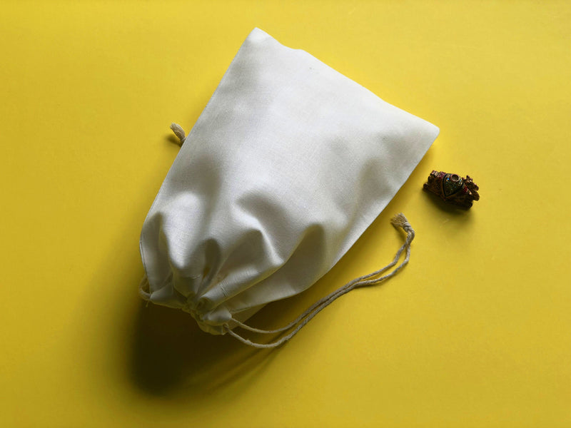 SOFT Premium Muslin Bags - Double Drawstring Style - Natural Color